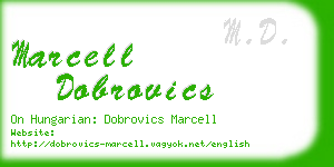 marcell dobrovics business card